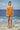 Caramel sleeveless top for women with relaxed fit and fluid silhouette