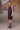 Women maroon embroidered shift dress with modern silhouette, luxury fashion India
