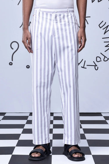 Chess Board Stripe Pants - Genes Online Store