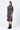 Chocolate Brown Cotton Pique Polo Dress with Front Zipper - Genes Lecoanet Hemant