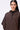 Chocolate Brown Silk Poncho Top
