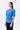 Cotton Jersey Semi-Fitted T-Shirt with Front Knot Detail Azure Blue