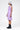 Cotton Poplin A-Line Dress with Asymmetric Neck-Lavender - Genes Lecoanet Hemant