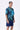 Cotton Poplin Shirt with UV Flower Print - Teal green - Genes Lecoanet Hemant