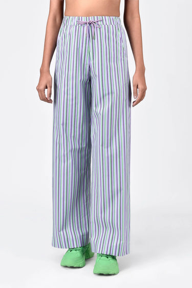 Cotton Poplin Straight Fit Trousers - Genes Lecoanet Hemant