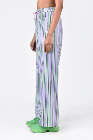 Cotton Poplin Straight Fit Trousers - Genes Lecoanet Hemant