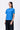 Cotton Single Jersey Regular Fit T-Shirt with Beads Embroidery - Azure Blue