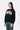 Crepe Sweatshirt with Typography Embroidery