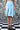 Deconstructed Stripe Skirt- Blue Green