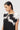 Easy Fit Boat Neck Top With Drop Shoulders And Gingko Print - Genes Lecoanet Hemant