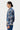 Easy Fit Bomber Jacket with Front Zipper Detail and All-Over Textured Print - Genes Lecoanet Hemant