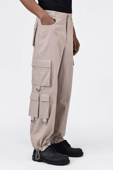 Easy Fit Cotton Pin Corduroy Cargo with Adjustable Hem
