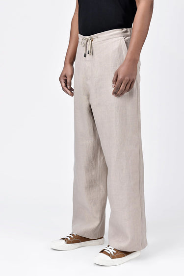Easy Fit Men's Herringbone Trousers - Genes Lecoanet Hemant