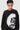 Easy Fit Round Neck Sweatshirt with Ginkgo Stamp Print - Genes Lecoanet Hemant