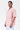 Easy Fit Shirt with Sailor Collar & Palm Stripe Print-Coral Orange - Genes Lecoanet Hemant