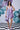 French Lavender Loose Fit Balloon Dress - Genes Online Store