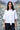 Frill Collar Relax Fit Top- White - Genes Online Store