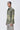 Giza Cotton Poplin Button-Up Shirt with Microcell Print - Clay Green - Genes Lecoanet Hemant