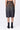 Giza Cotton Poplin Straight Fit Skirt with Draped Waist - Brown - Genes Lecoanet Hemant