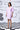 Ikkat Check Semi Fit Dress- Smoothie Pink - Genes Online Store