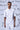 Ikkat Print Polo- Pearl Grey - Genes Online Store
