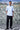 Labyrinth Cotton Regular Fit Shirt- Light Blue - Genes Online Store