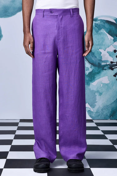 Lavender Linen Pants - Genes Online Store
