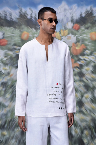 Linen Graffiti T-shirt - Genes Online Store