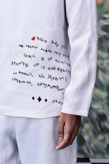 Linen Graffiti T-shirt - Genes Online Store