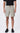 Linen Herringbone Shorts with Drawstring Waist - Taupe