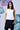 Embroidered top with botanical design and relaxed fit