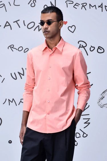Malmal Formal Regular Fit Shirt- Beige Rosie - Genes Online Store