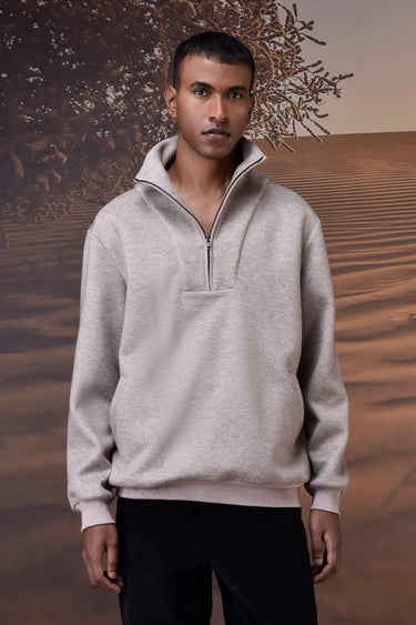 Mastic Double Layer Fleece Half-Zip Sweatshirt - Genes Online Store