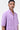Men's Lavender Cotton Poplin Easy Fit Shirt with Cubon Collar - Genes Lecoanet Hemant