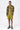 Men's Linen Herringbone Easy Fit Bomber Jacket -Khaki - Genes Lecoanet Hemant