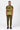 Men's Regular Fit Cotton Pique Polo with Contrast Tipping-Khaki - Genes Lecoanet Hemant
