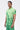 Men's Regular Fit Polo with Tropical Print-Mint Green - Genes Lecoanet Hemant