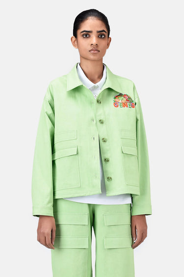Mint Breeze Embroidered Jacket - Genes Lecoanet Hemant