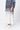 Modal V-Neck Dress with Cell Degrade Print - Blue Black - Genes Lecoanet Hemant