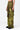 Monotone Landscape Linen Cargo Trousers with Flared Hem - Genes Lecoanet Hemant