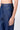 Navy Blue Chambray Relaxed Fit Trousers with Dart Details