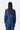 Navy Blue Chambray Semi-Fitted Button-Down Shirt with Top Stitch Highlights
