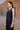 Navy Embroidered Organza V-Neck Sleeveless Top - Genes Online Store
