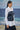 Navy poly viscose tube top for women showing breathable smooth fabric texture