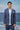 Navy jacket for men with tailored fit and structured silhouette