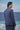 Navy contemporary jacket for men with modern design