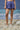 Navy Premium Silk Relaxed Fit Shorts