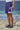Navy shorts for women with relaxed fit and easy silhouette