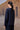 Navy Silk Viscose Gathered Neck Shirt - Genes Online Store