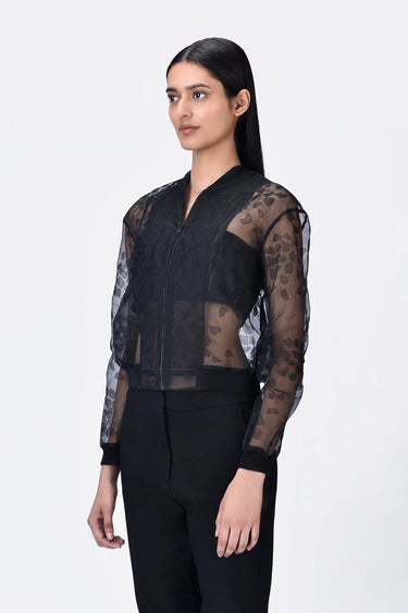 Organza Bomber Jacket